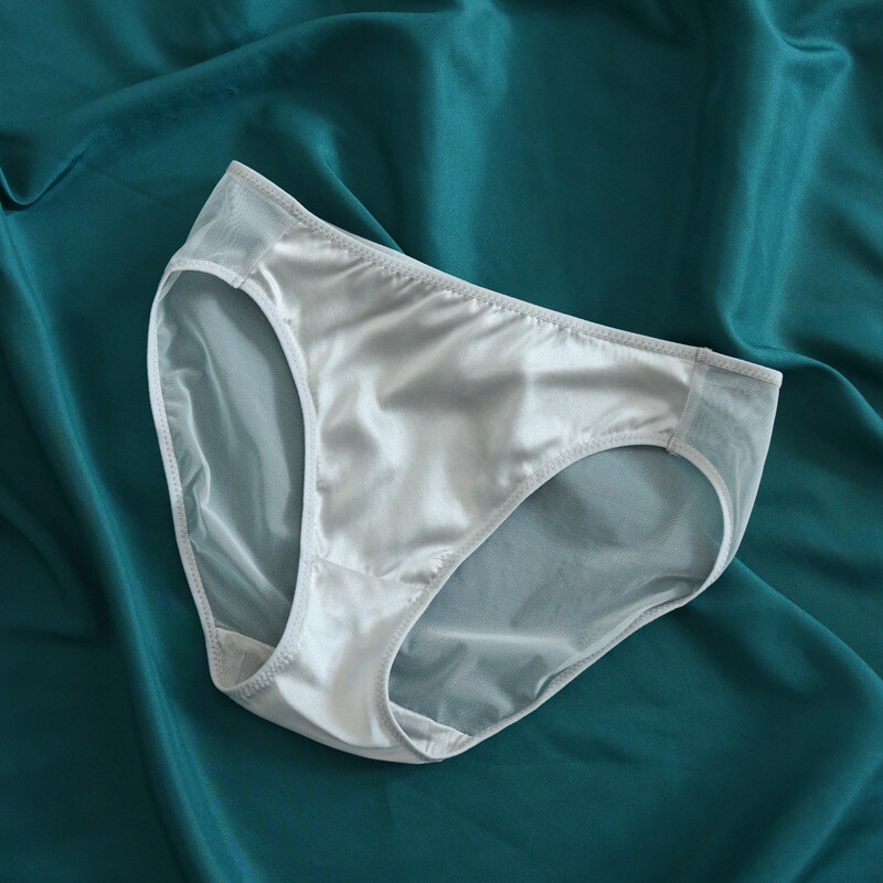 Women’s Silk Mesh Panties Sheer Briefs Knickers See Through Lingerie Underwear