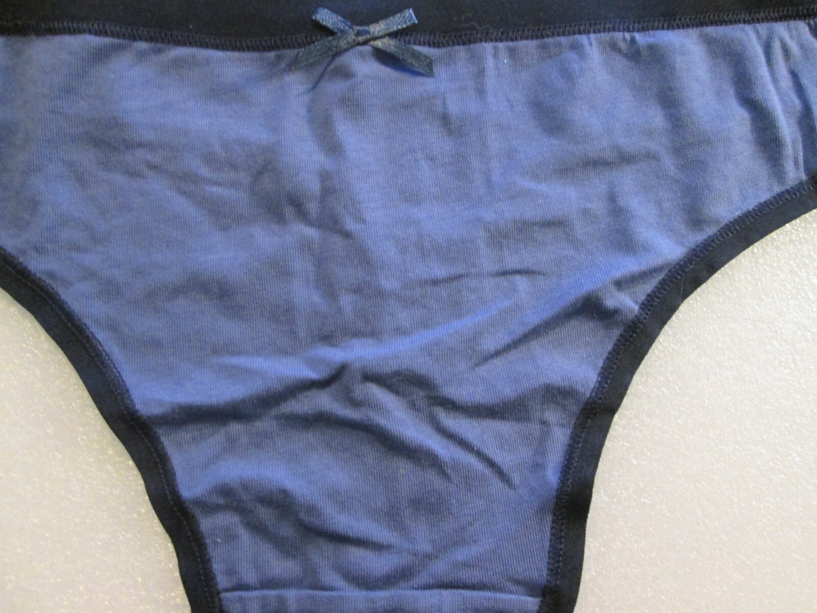 New 4 Ladies Thongs Cotton Panties💚Size XL💚Good Vibes, Blue, Black, Yellow💚