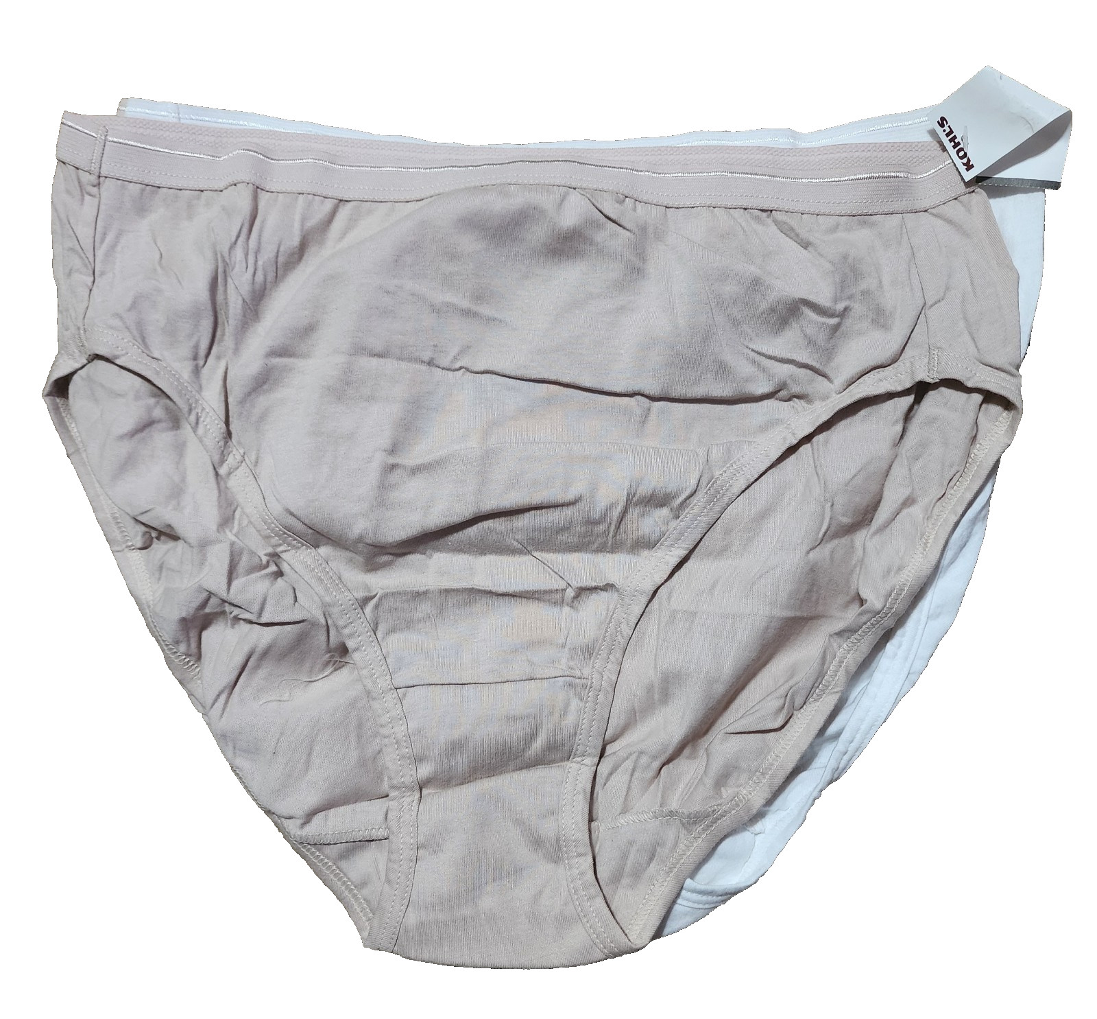 Fruit of Loom Ladies Panties, Sz 8, Brand New, 3 Pack, Nude, White, Briefs