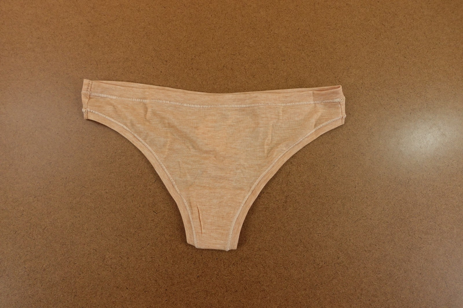 Gap Body Womens Size Small Beige Heather Breathe Thong Panty NWT