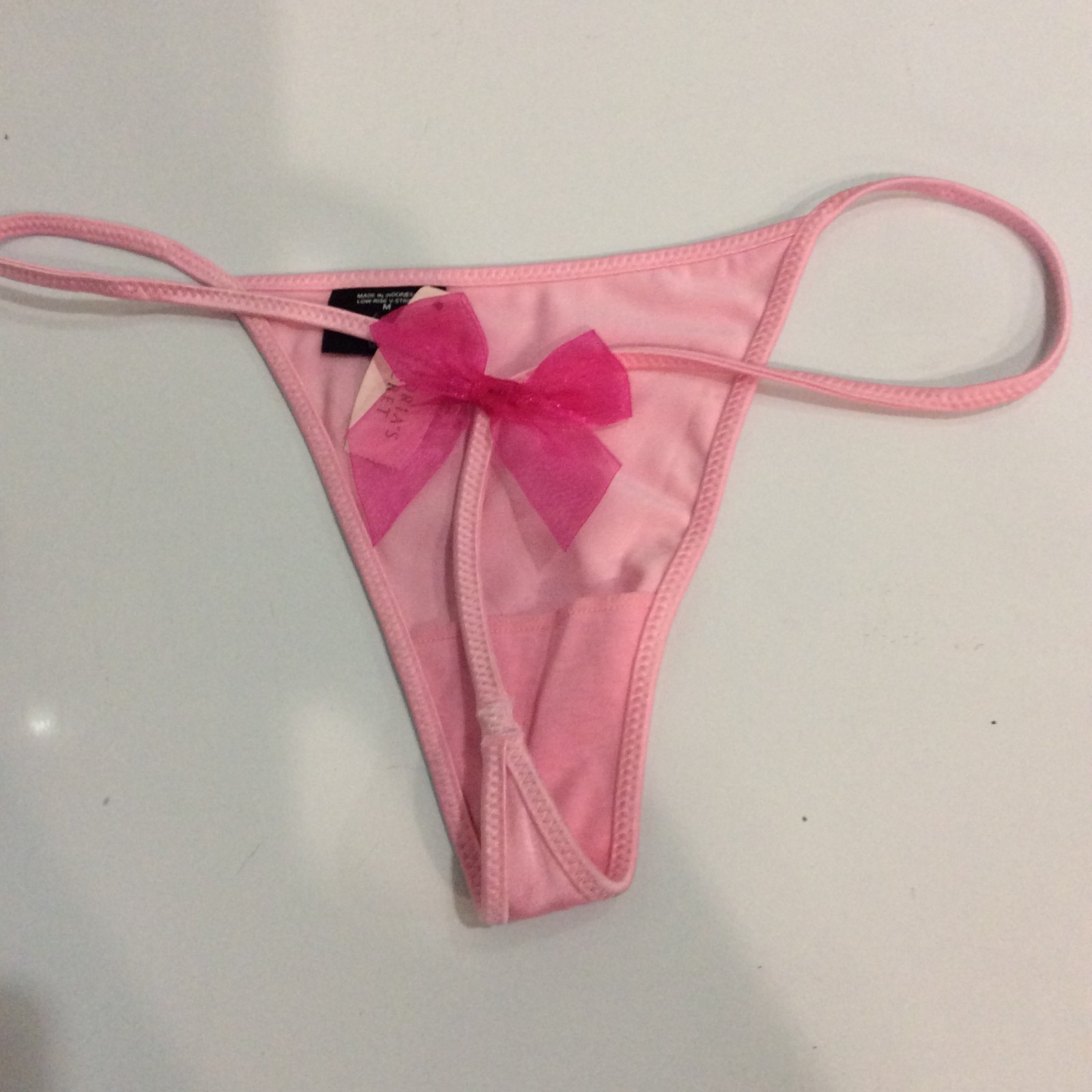 Vintage 2005 Victoria Secret Sexy Little Things Backless Bow V String Size L