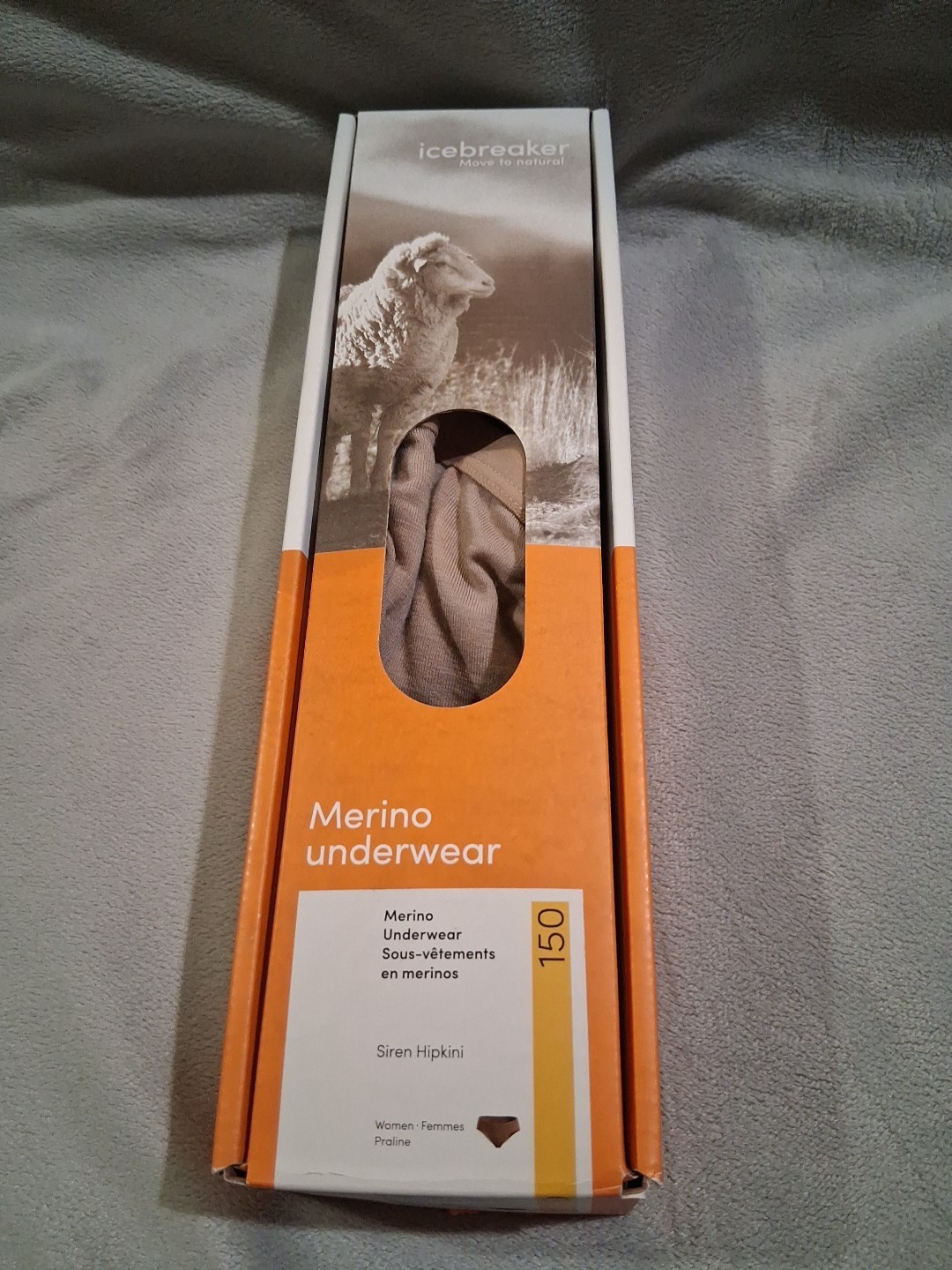NEW icebreaker Bodyfit Merino Wmn XS Siren Hipkini Panty Praline 150 All Season