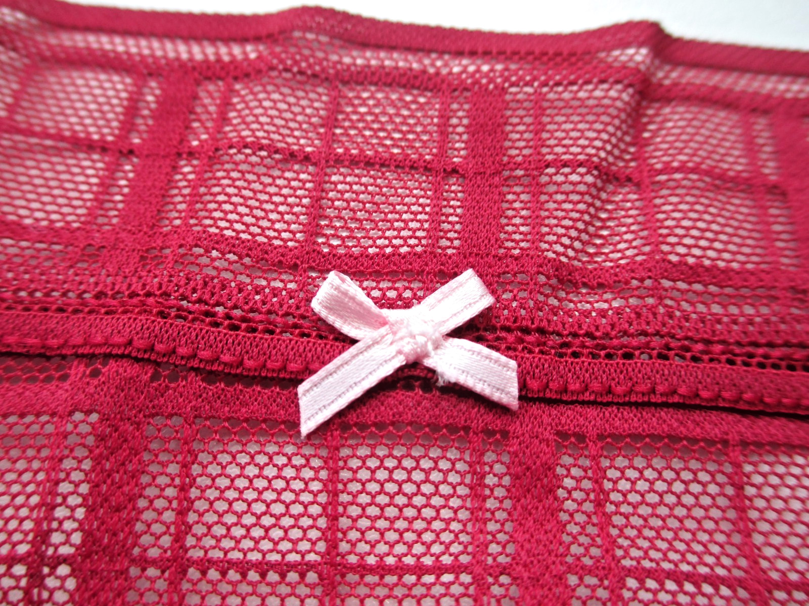 VICTORIA’S SECRET Cheeky Panty S M L XL Red NWT Plaid Lace VS FREE SHIP 4+