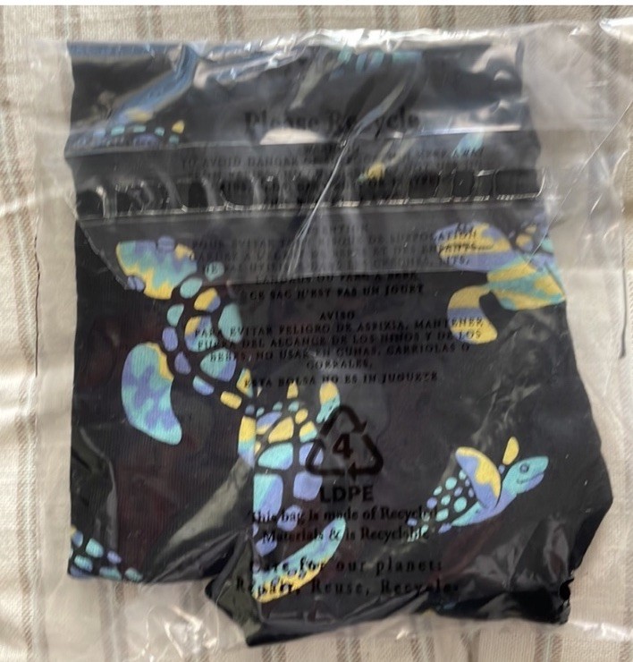 New MeUndies FeelFree High Waist Cheeky Panties Turtle Print Black S MicroModal