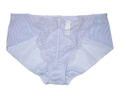 NWT powder blue Wacoal laced panties 5S 84415