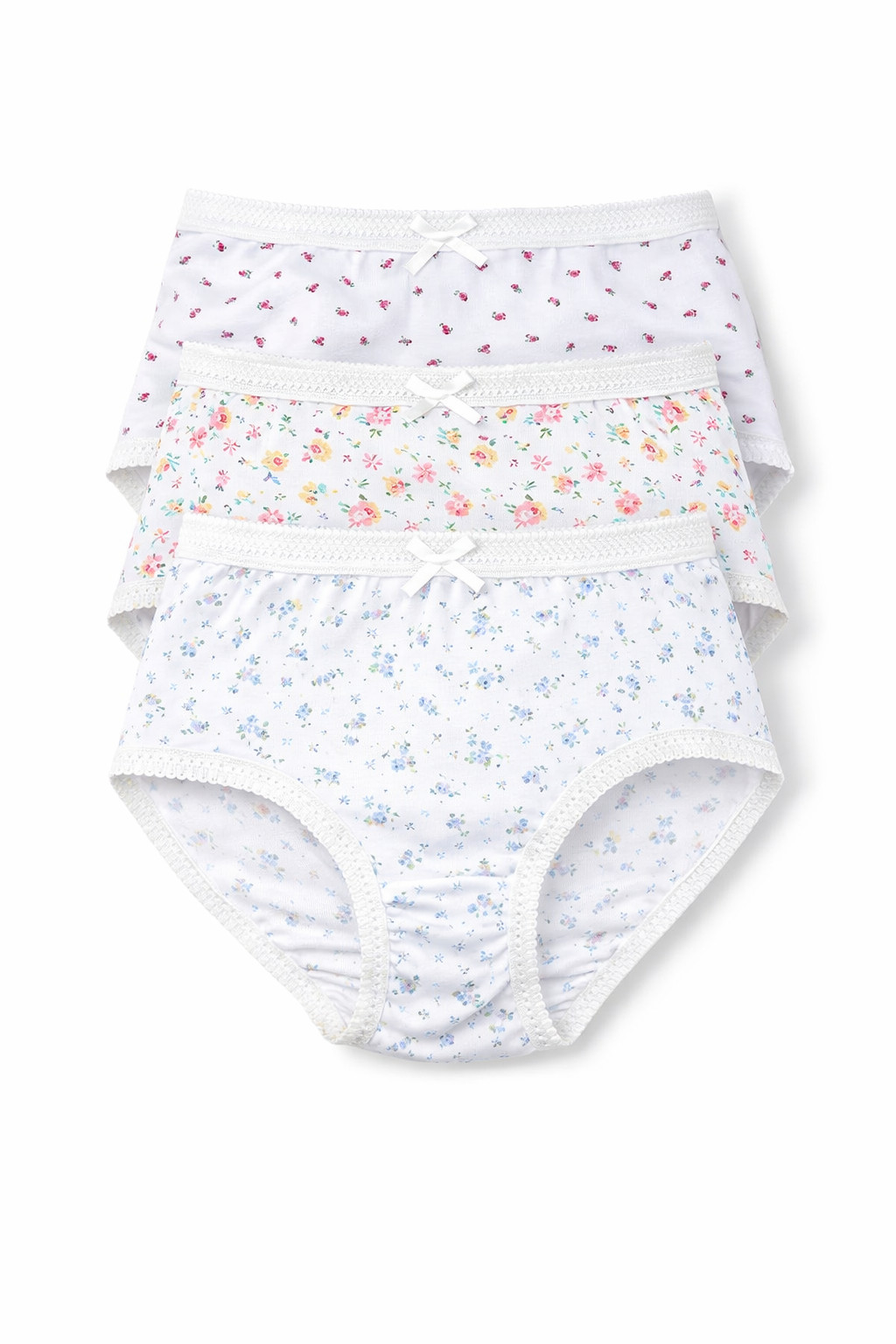 Women’s 3 Pack 100% Cotton Full Mama Briefs Soft Comfortable Knickers Underwear