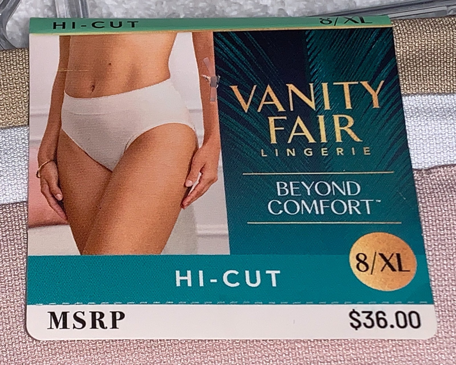 VANITY FAIR Beyond Comfort Seamless 3 Pk Hi Cut Panty Womens M 6 L 7 XL 8 2XL 9