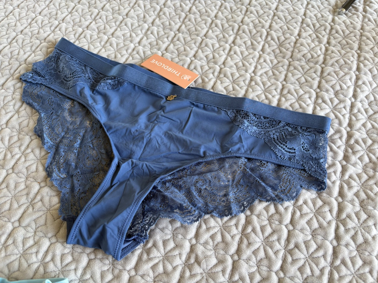 THIRD LOVE CHEEKY LACY PANTY SIZE LARGE NEW WITH TAGS