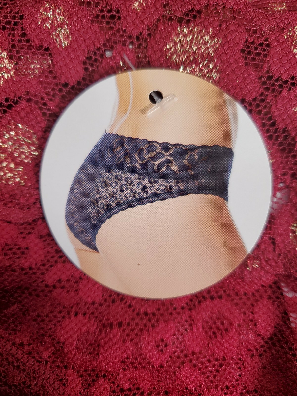 Lace CHEEKY Sexy Panties Underwear BURGANDY No Boundaries Multiple Sizes