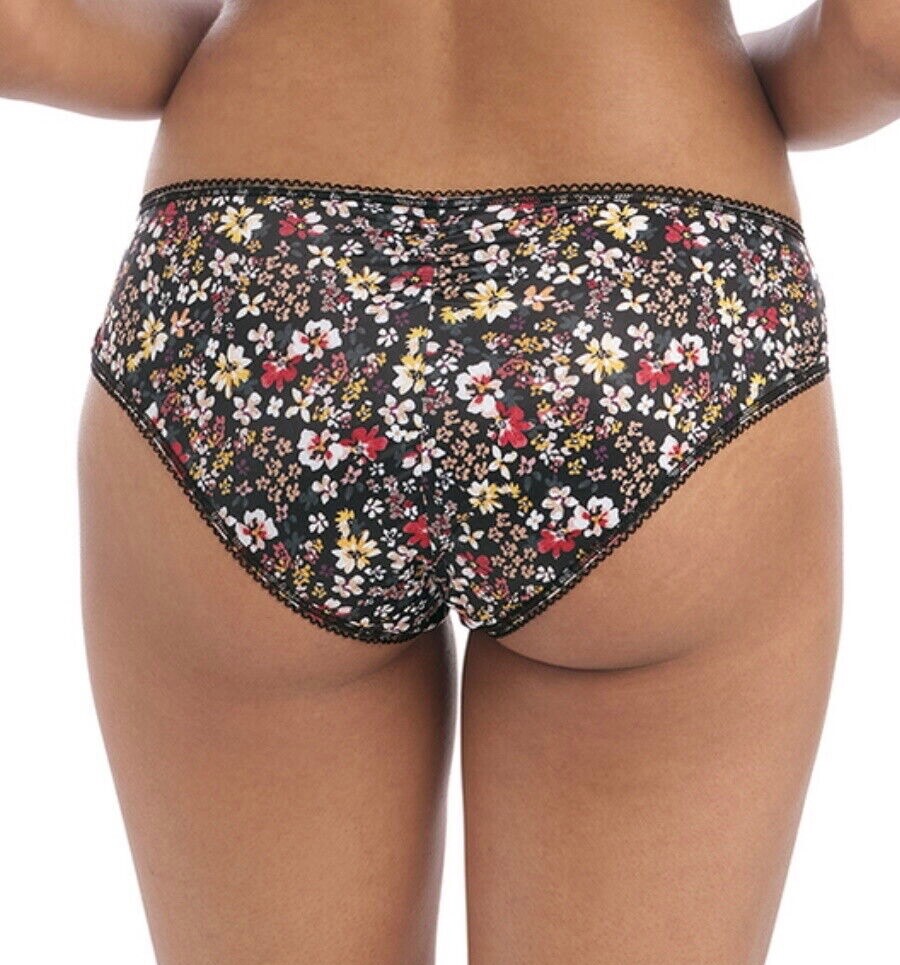 Freya Boho Vibes Brief Black Size XS 8 10 Classic Mid Rise Knickers 400750 New