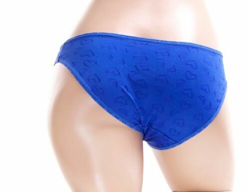 B5 GRACE Blue Black Red Pink White Hearts Love Nylon Sissy Bikini Panties L XL