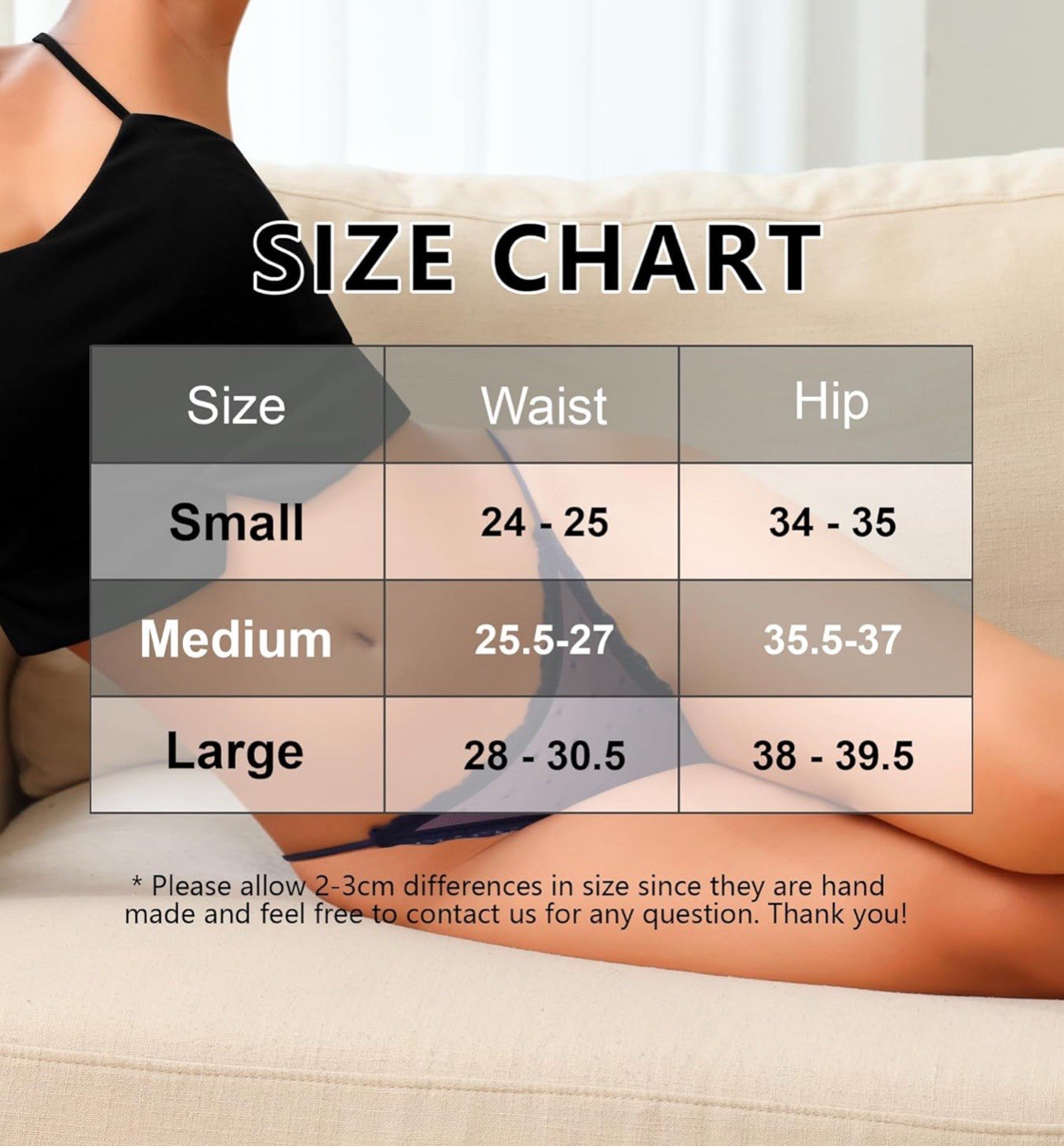 Sexy Underwear Women String Bikini Underwear Women High Cut Breathable SZ Medium