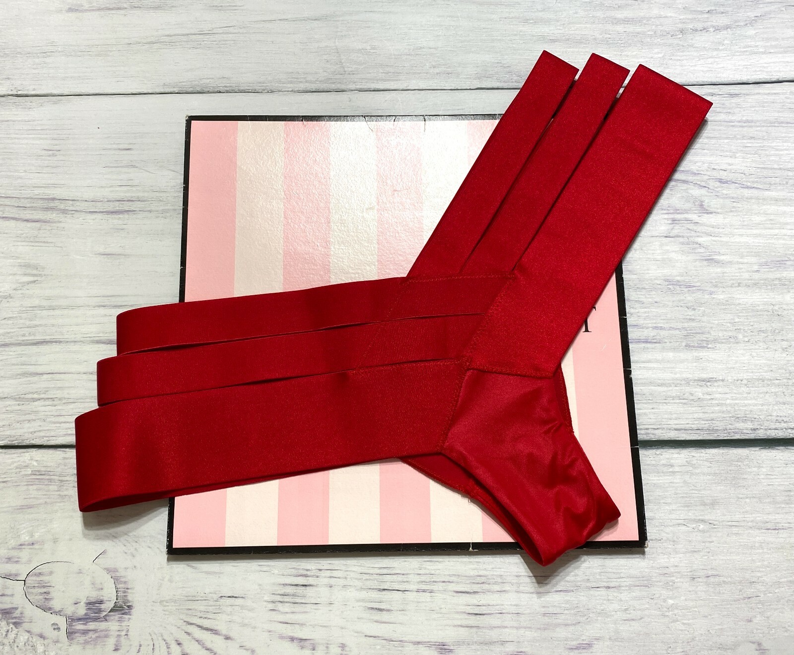 Victoria’s Secret Very Sexy Banded Strappy Cheeky Panty in Lipstick Red S M L XL