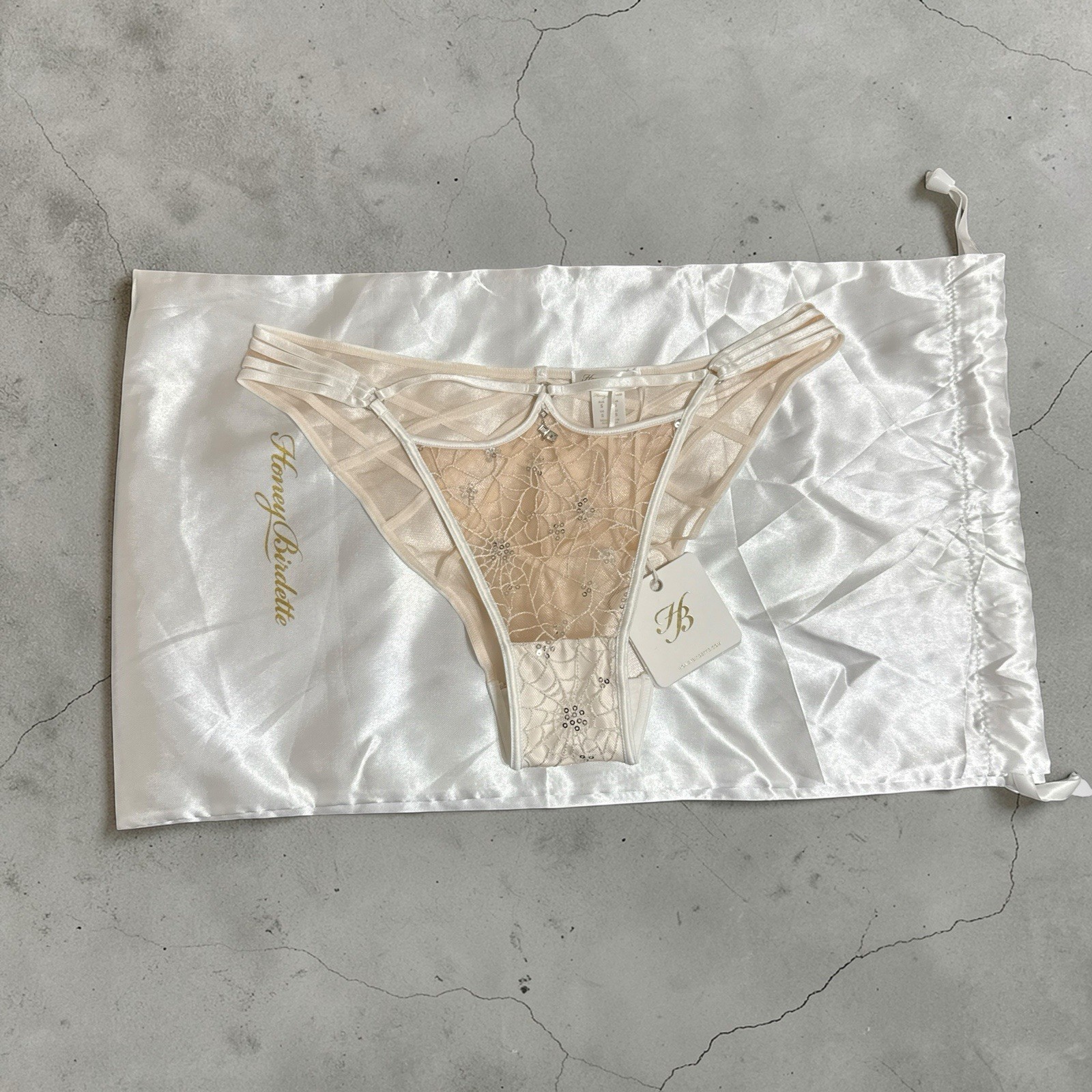 Honey Birdette Sylvie Glow In The Dark Panty Size Small Rare Sold Out