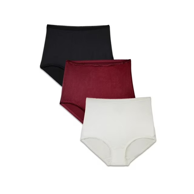 Women’s 3-Pack High Waist Shaping Briefs Light Control Smooth Full Coverage