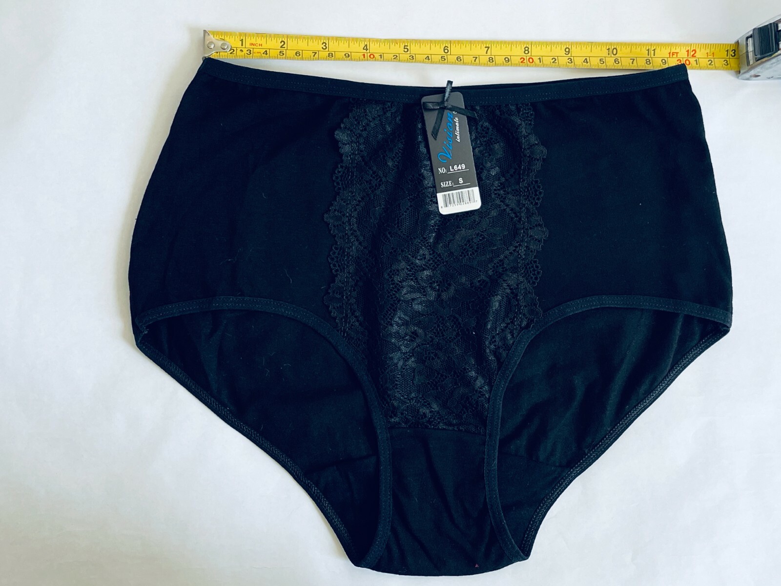 6 Women High Waist Briefs Panties Bikini Cotton Lace 649 Underwear Knicker S-3XL