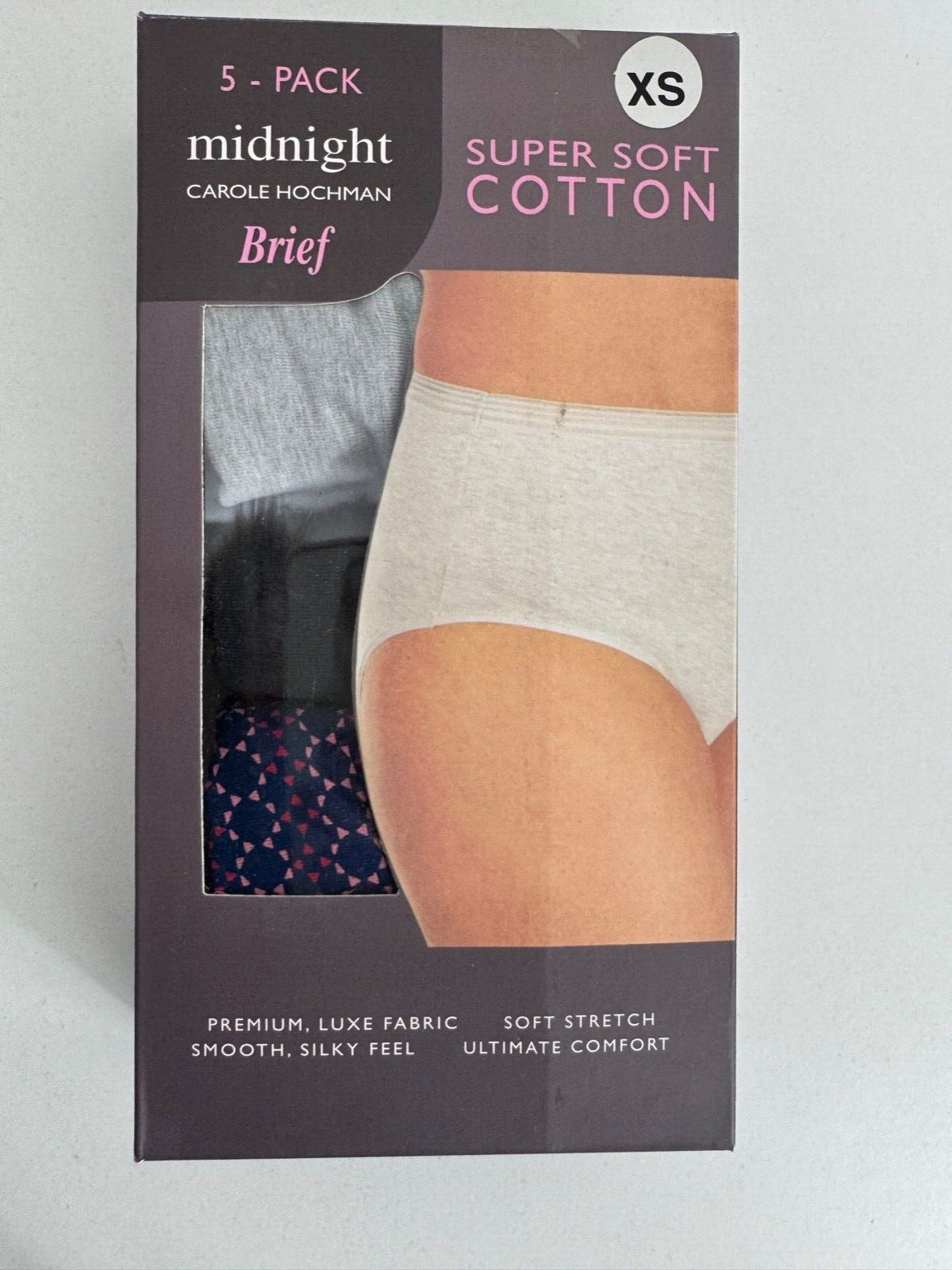 Carole Hochman Ladies Super Soft Cotton Briefs – 5-Pack XS-XXL