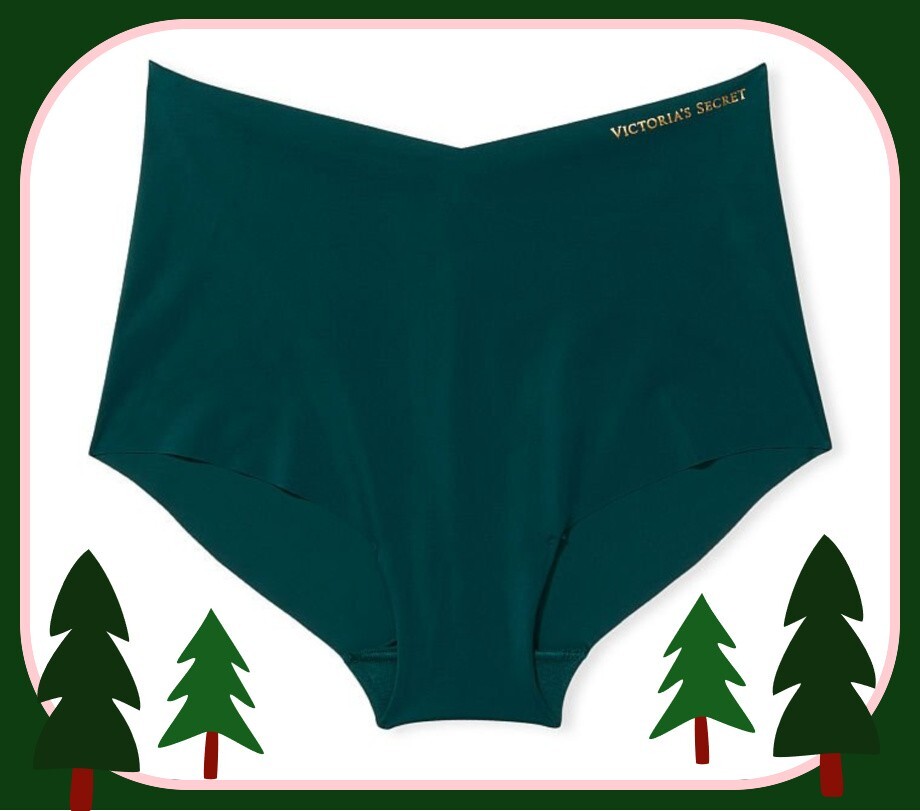 XXL Dark Pine Ever Green NO SHOW Victorias Secret Midi High Waist Brief Pantie