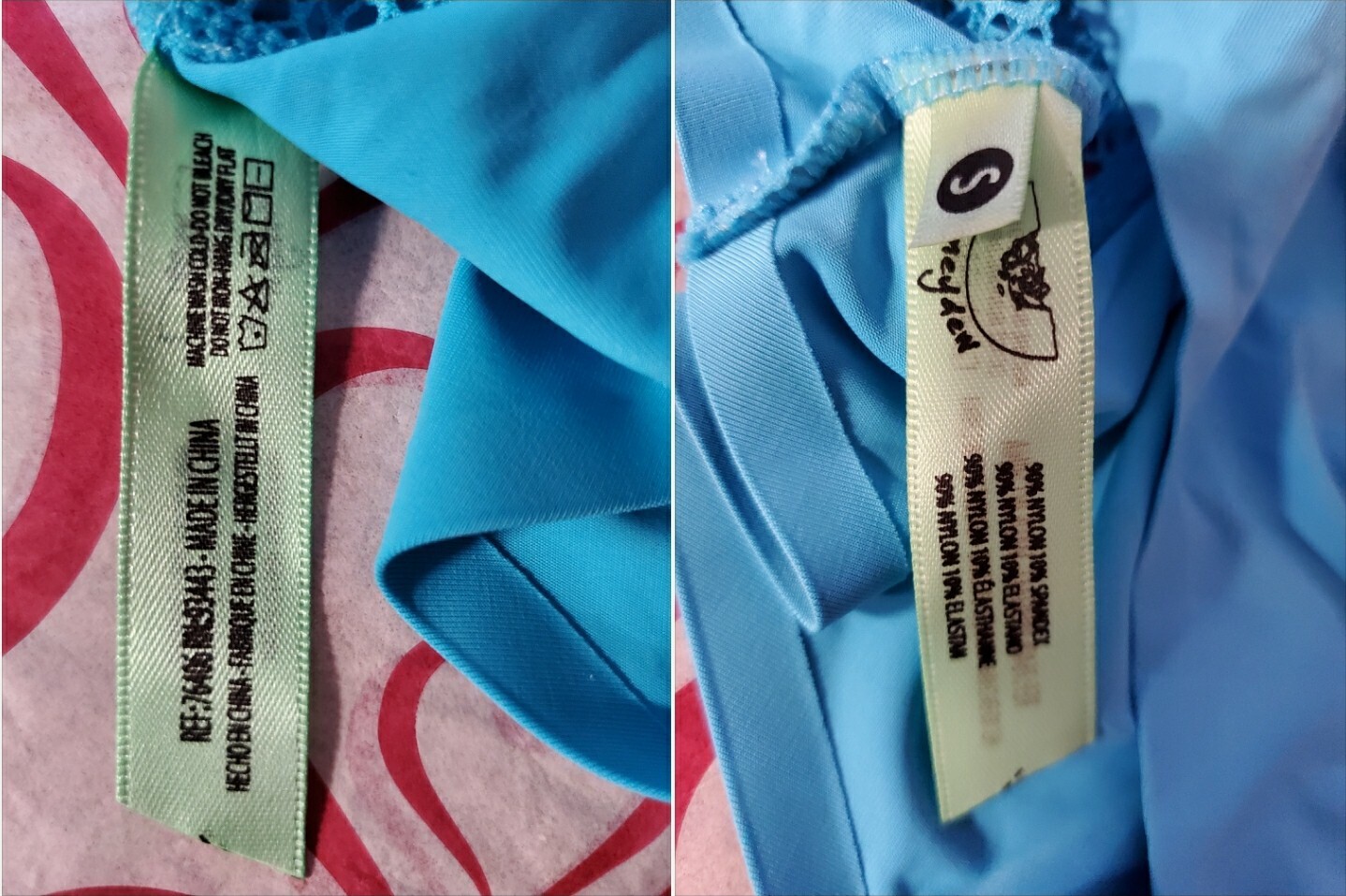 S Sexy Honeydew Intimates Fishnet High Waisted Hipster Panty Sea Breezer Blue