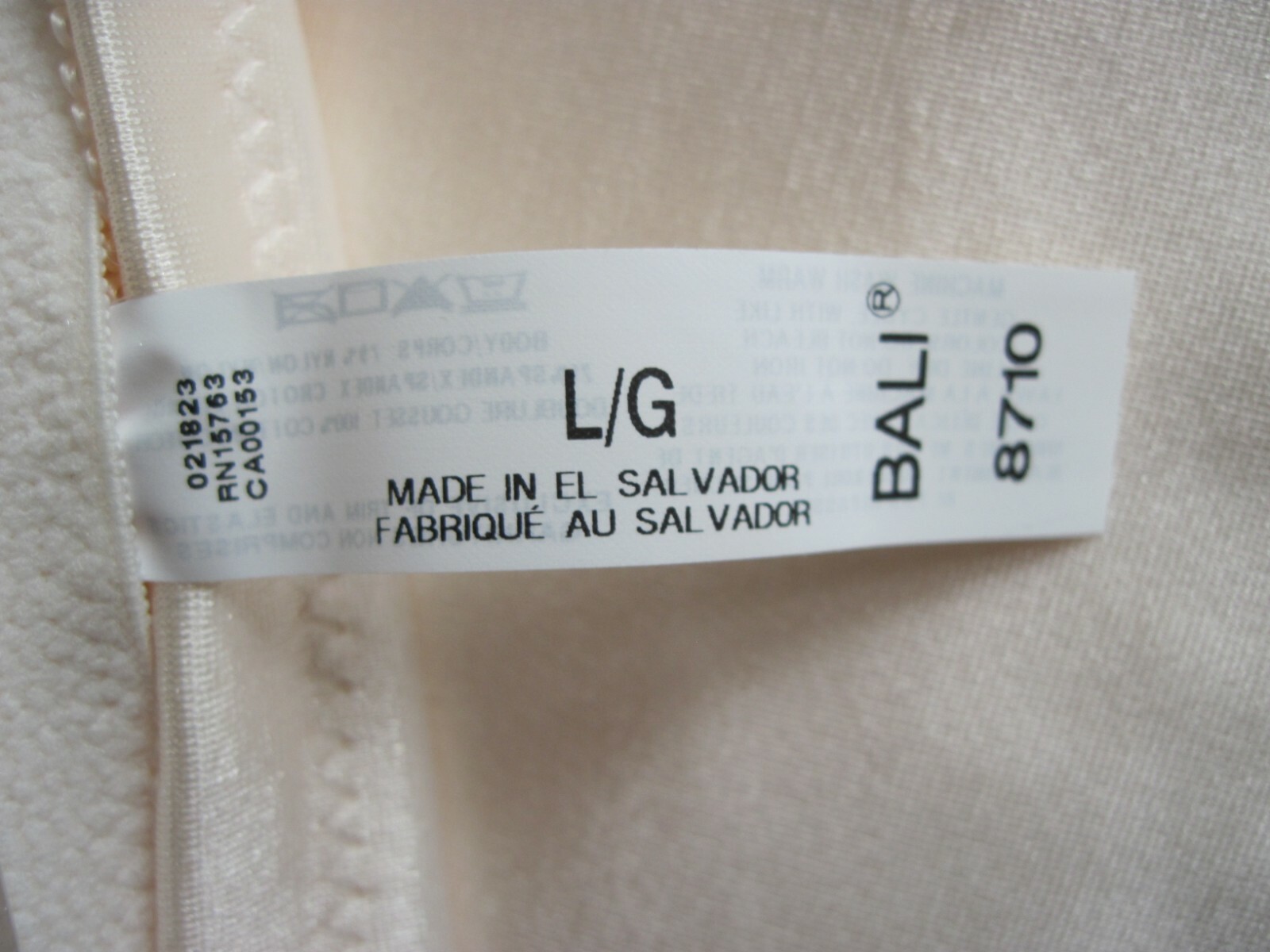 2 Pair Bali Firm Control Shapewear Brief Panties w Tummy Panel X710 Nude 7 Large