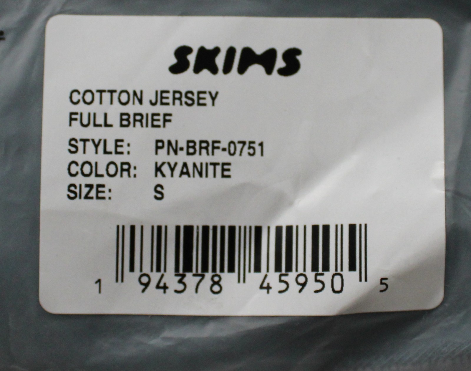 Skims Women’s High-Waisted Cotton Jersey Full Brief MS7 Kyanite Small NWT