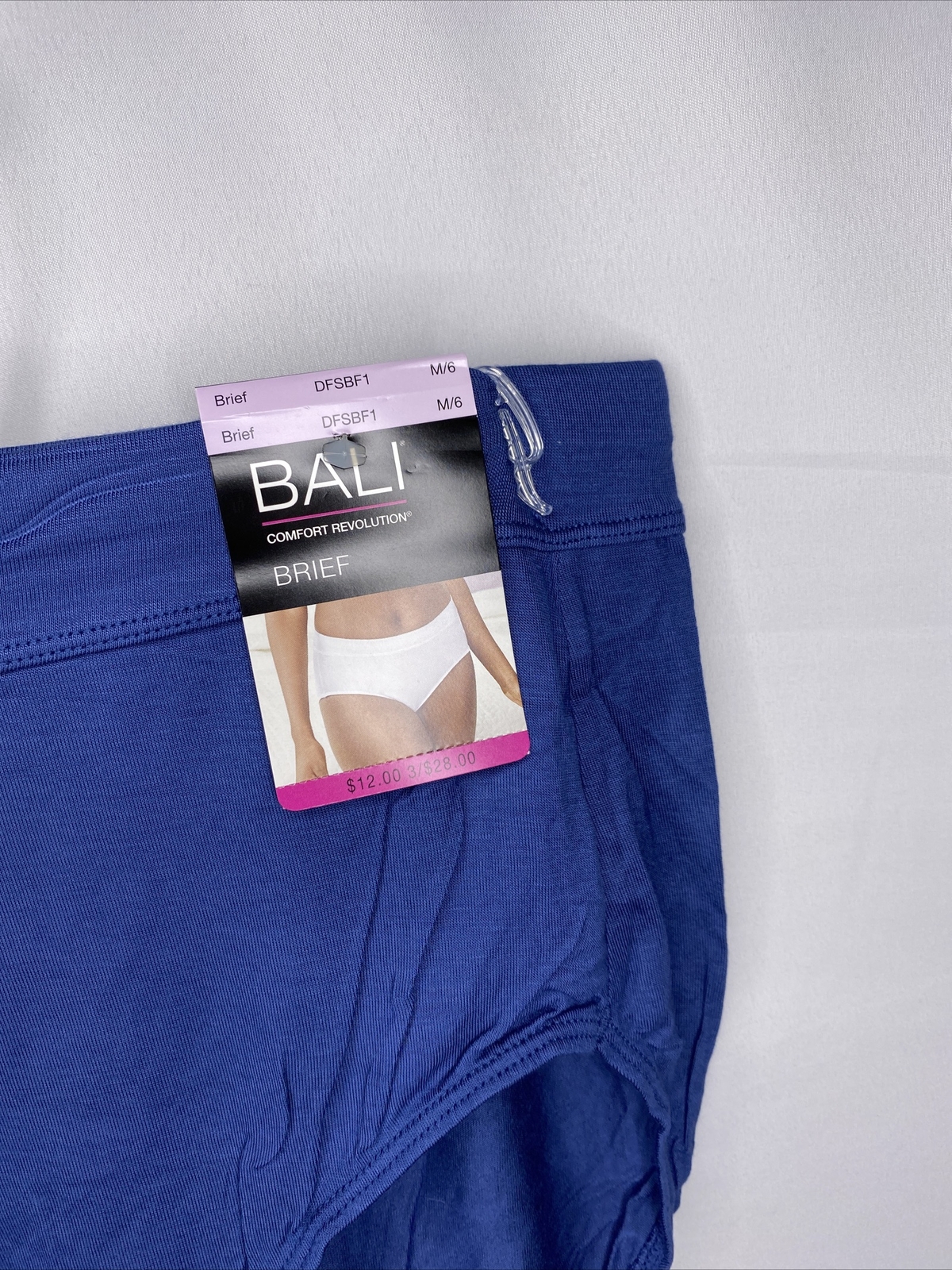 NWT BALI BLUE COMFORT REVOLUTION BRIEF DFSBF1 PANTIES SZ M/6 #377A