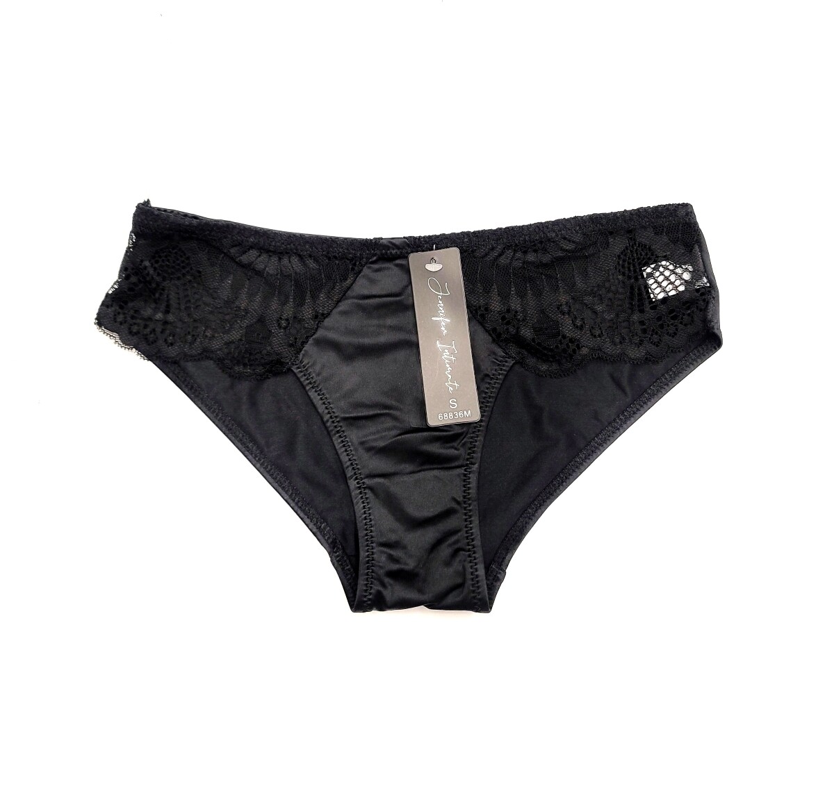 Jennifer Women Shiny Smooth Polyamide Satin Lace Sexy Cheeky Bikini Panties