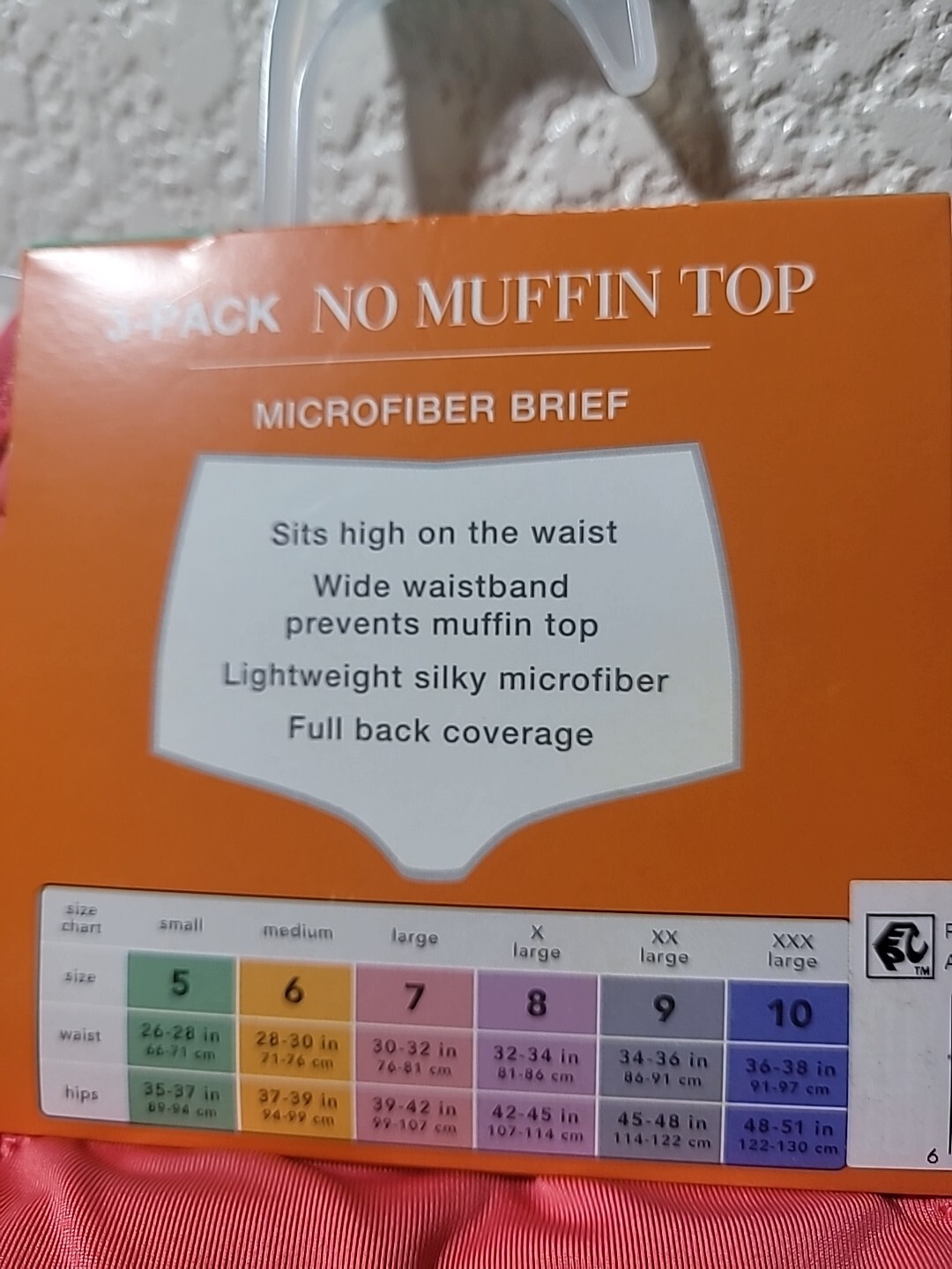 WARNER’S BLISSFUL BENEFITS 3 Pair NO MUFFIN TOP MICROFIBER BRIEFS NWT SIZE S 5