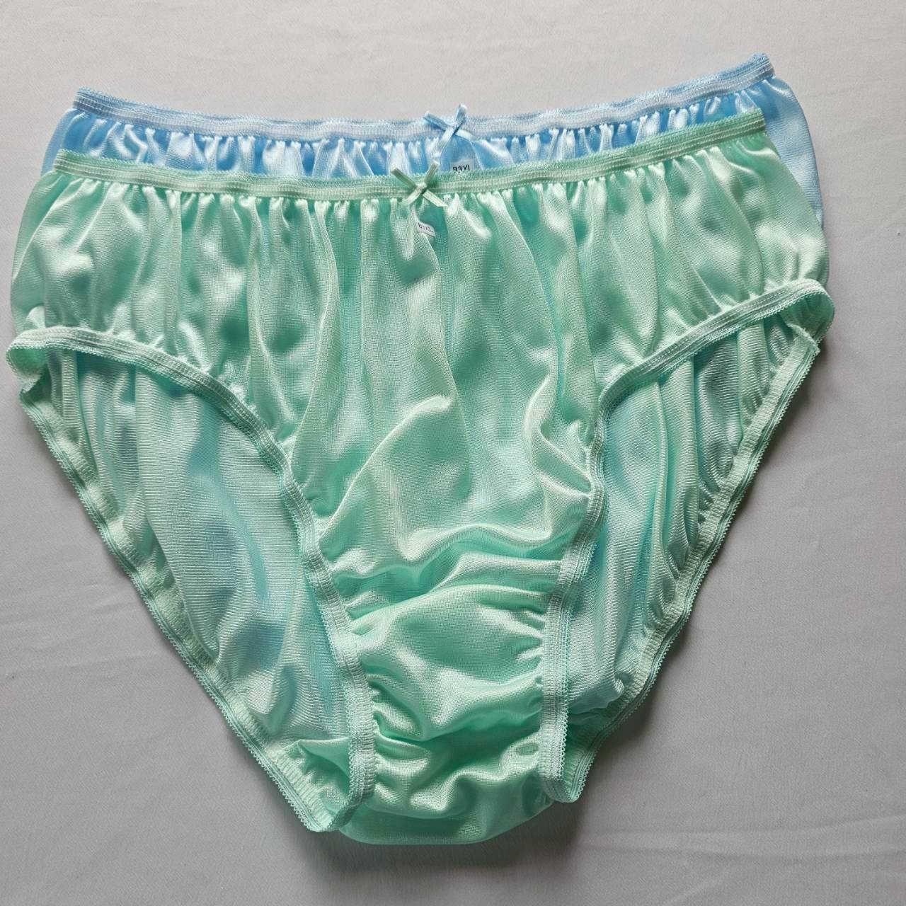 6Pcs Bikini Plus Underwear Nylon Woman Panties Briefs Light Soft Mid-Waist/3XL