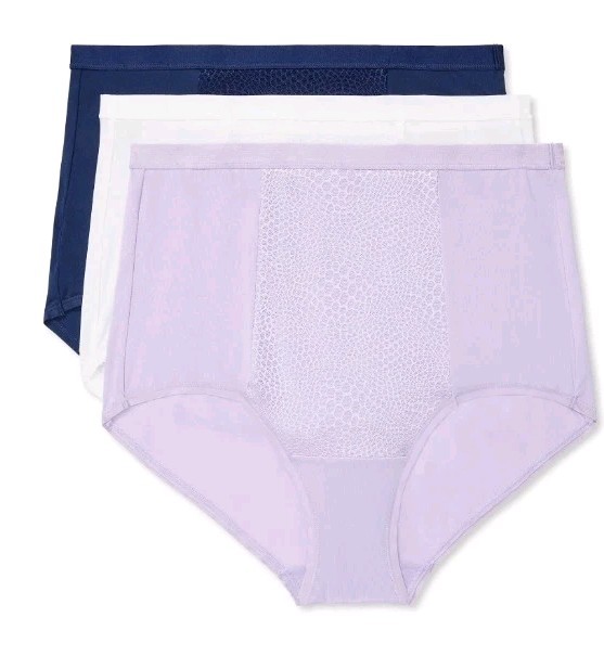 Warners Blissful Benefits SMALL 5 Tummy Smoothing Microfiber Briefs 6 PACK #