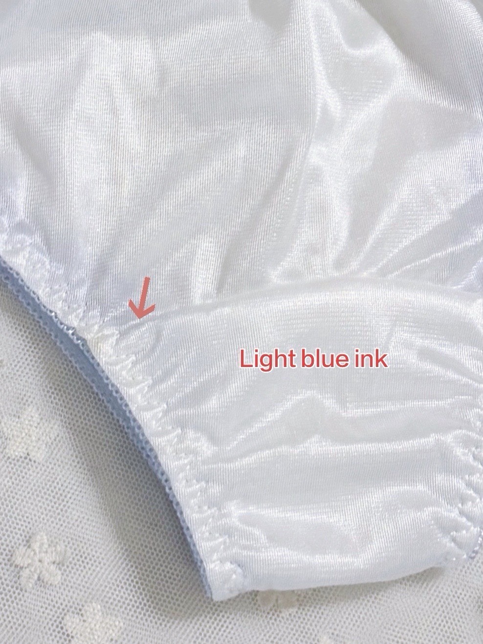 Set Of 6 US-L/JP-3L Japanese Embroidery Bikini Glossy Tricot Nylon Panties