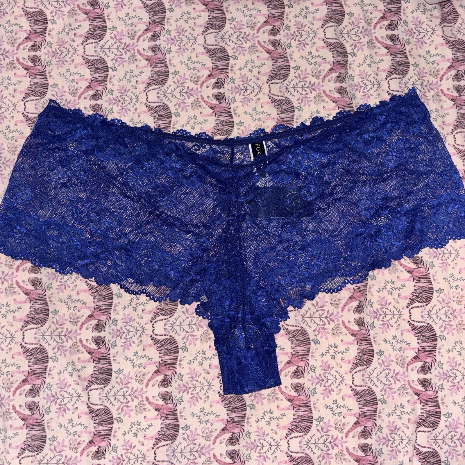 City Chic Fox & Royal Kira Lace Boyshort Brief Midnight Size 22/XL Lingerie BNWT
