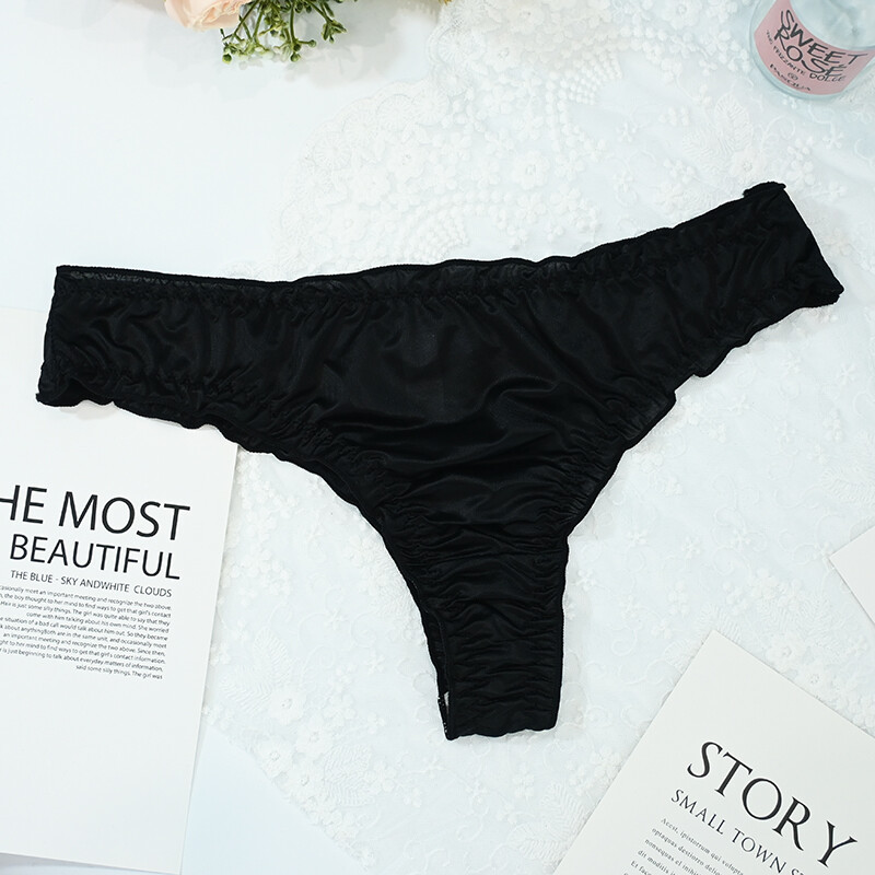 5 Pcs Lot Sexy Ladies Womens Satin Panties Underwear Bikini Thong Brief Lingerie