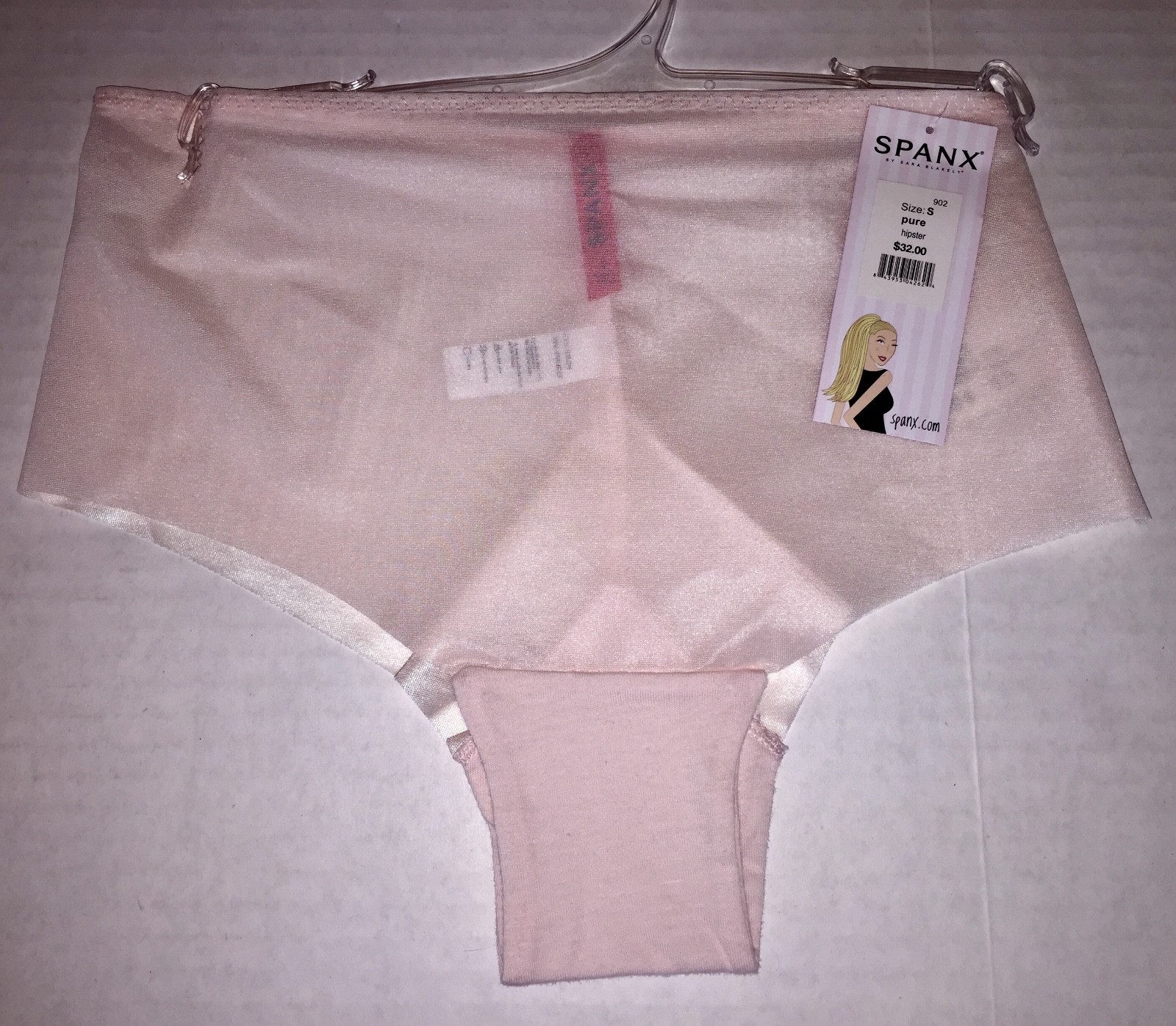 Spanx Hipster Panty Skinny Britches Sheer Smoothing Shaping Nude Pink Layers 902