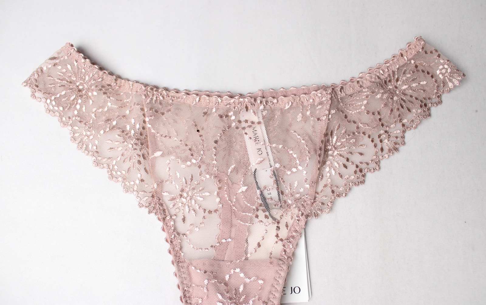 Marie Jo Women’s Jane Mid-Rise Delicate Mesh Thong DM3 Soft Pink Small NWT