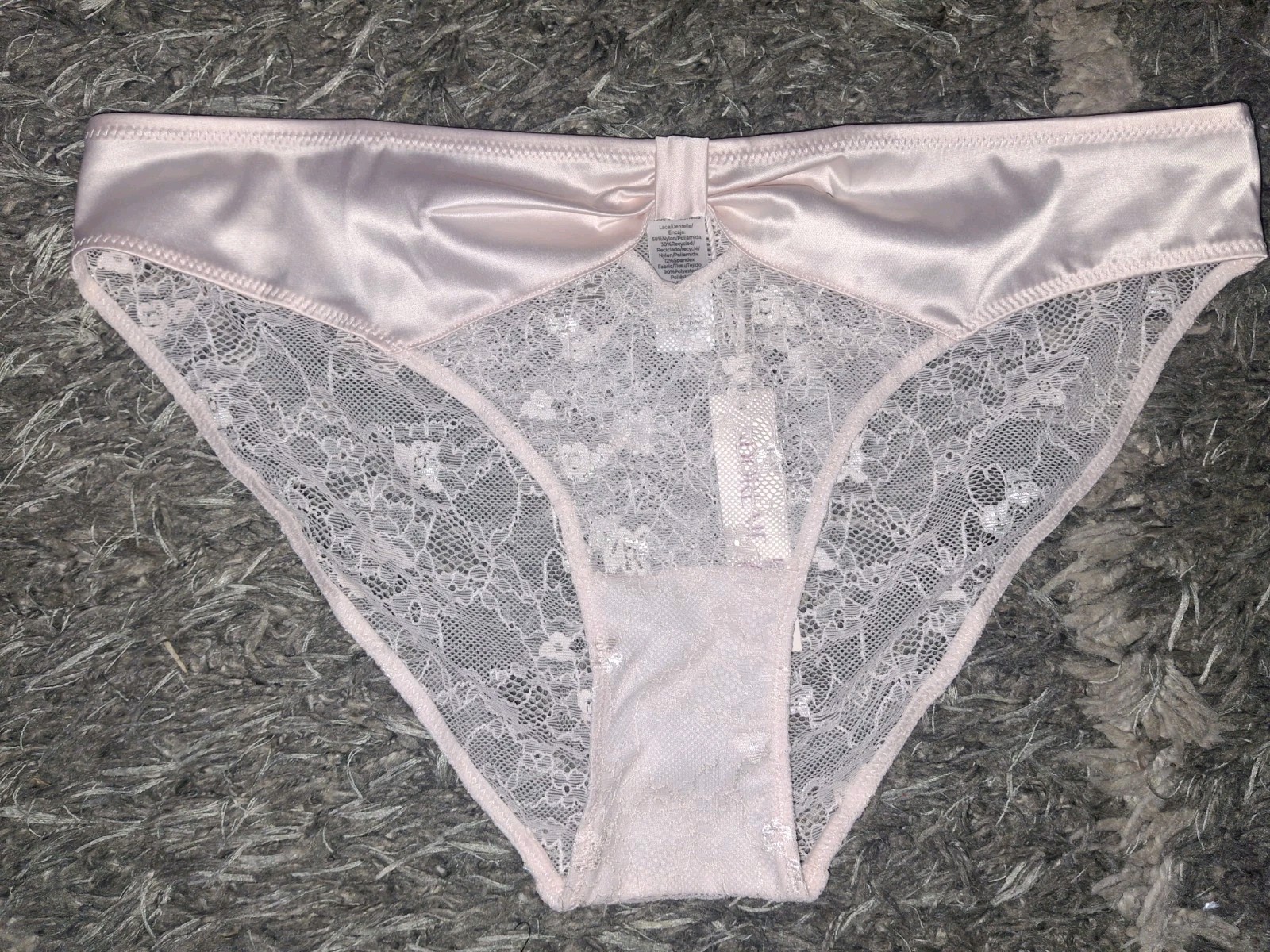 Adore Me/VS Cutout Bow Bikini Panty NEW Medium Pink