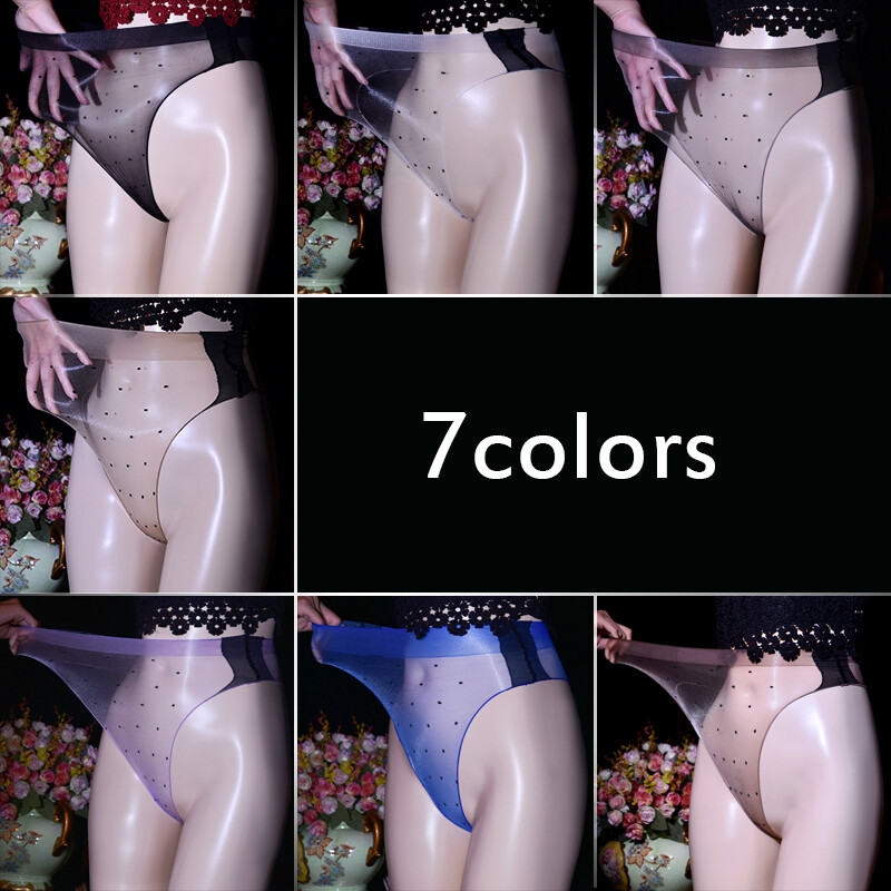 1D Women Sexy Sheer Oil Shiny Glossy Underwear Underpants Knickers Lace Briefs
