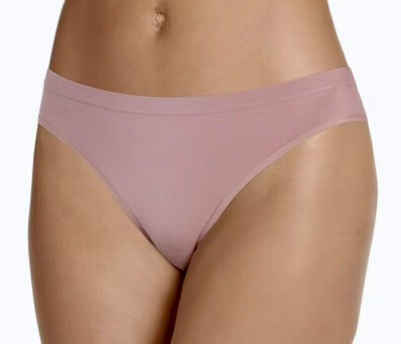 JOCKEY Smooth & Shine Seamfree Seamless Rose or taupe Thong Panty Womens Sz s