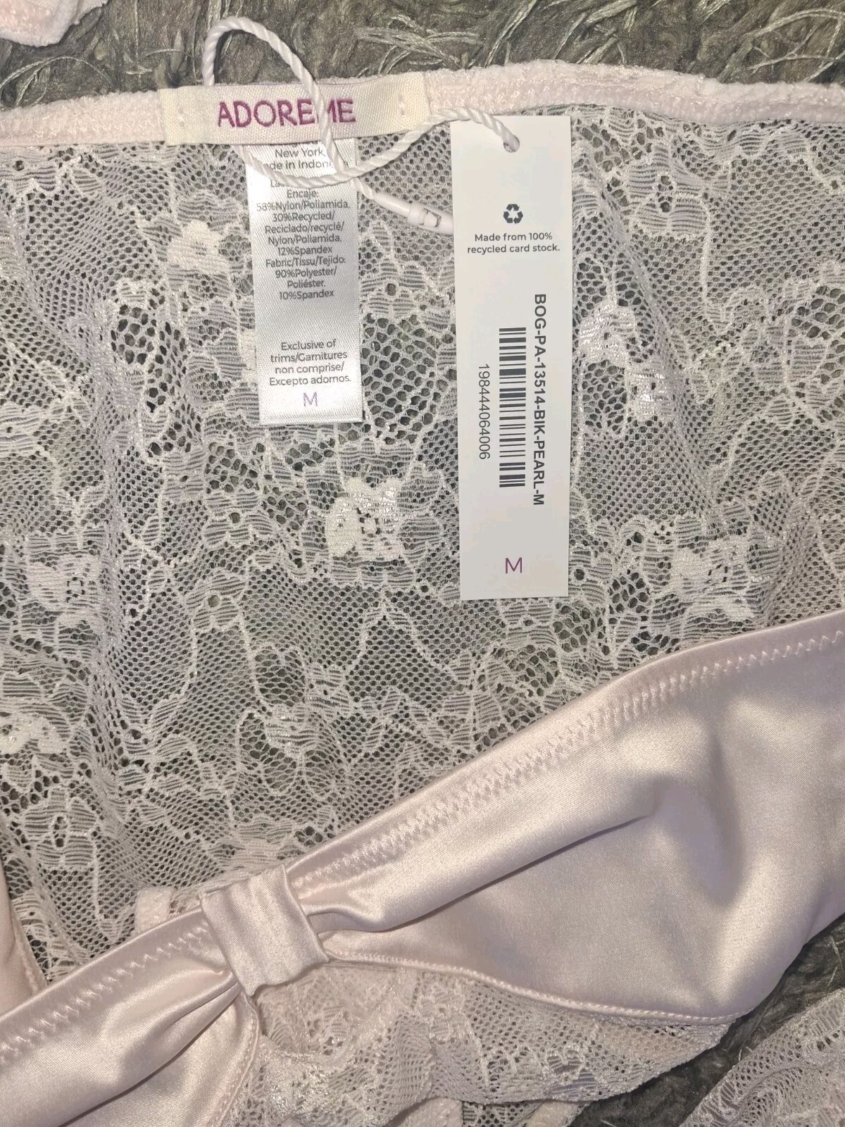 Adore Me/VS Cutout Bow Bikini Panty NEW Medium Pink