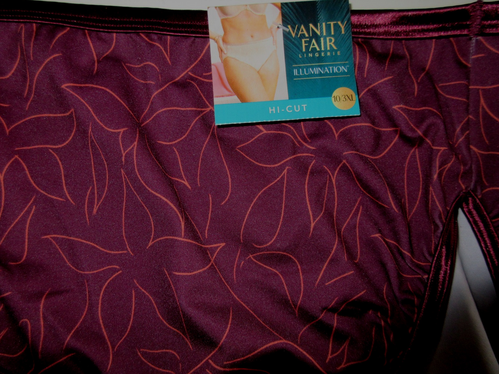 Vanity Fair 2-Pair HI CUT brief 13108 Body Shine Illumination poly/nylon 10/3XL
