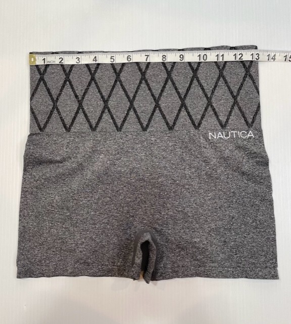 Nautica Intimates Womens Size XL Hi Waist Shaping Brief Boxer Gray