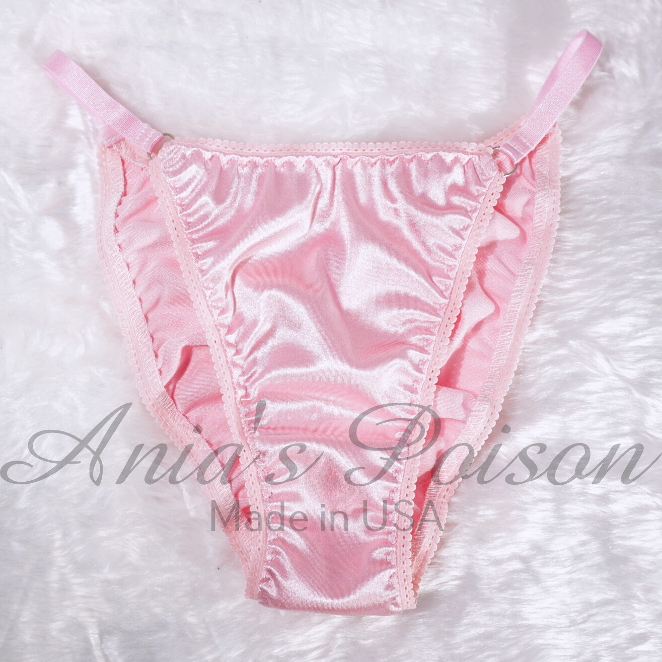 Satin Stretch Panties Valentines Tiny Scrunch butt string bikini or Bralette 5-8