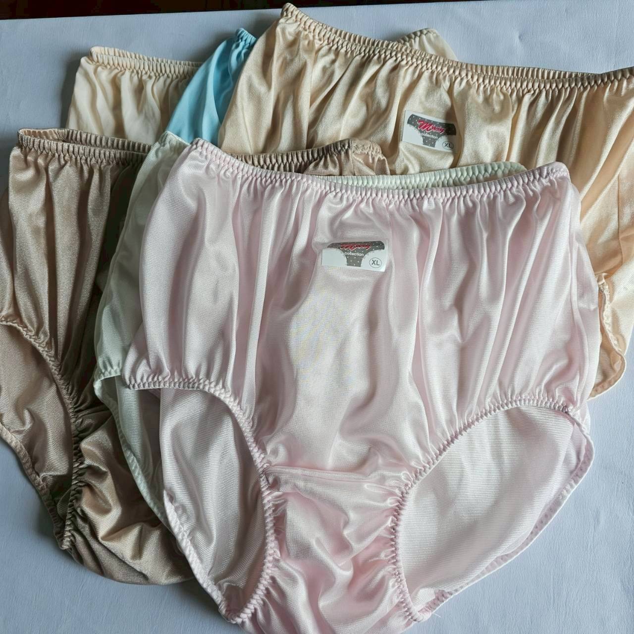 6 Granny Panties Underwear Nylon Woman Man Soft Silk Briefs High Waist 36″-42″XL
