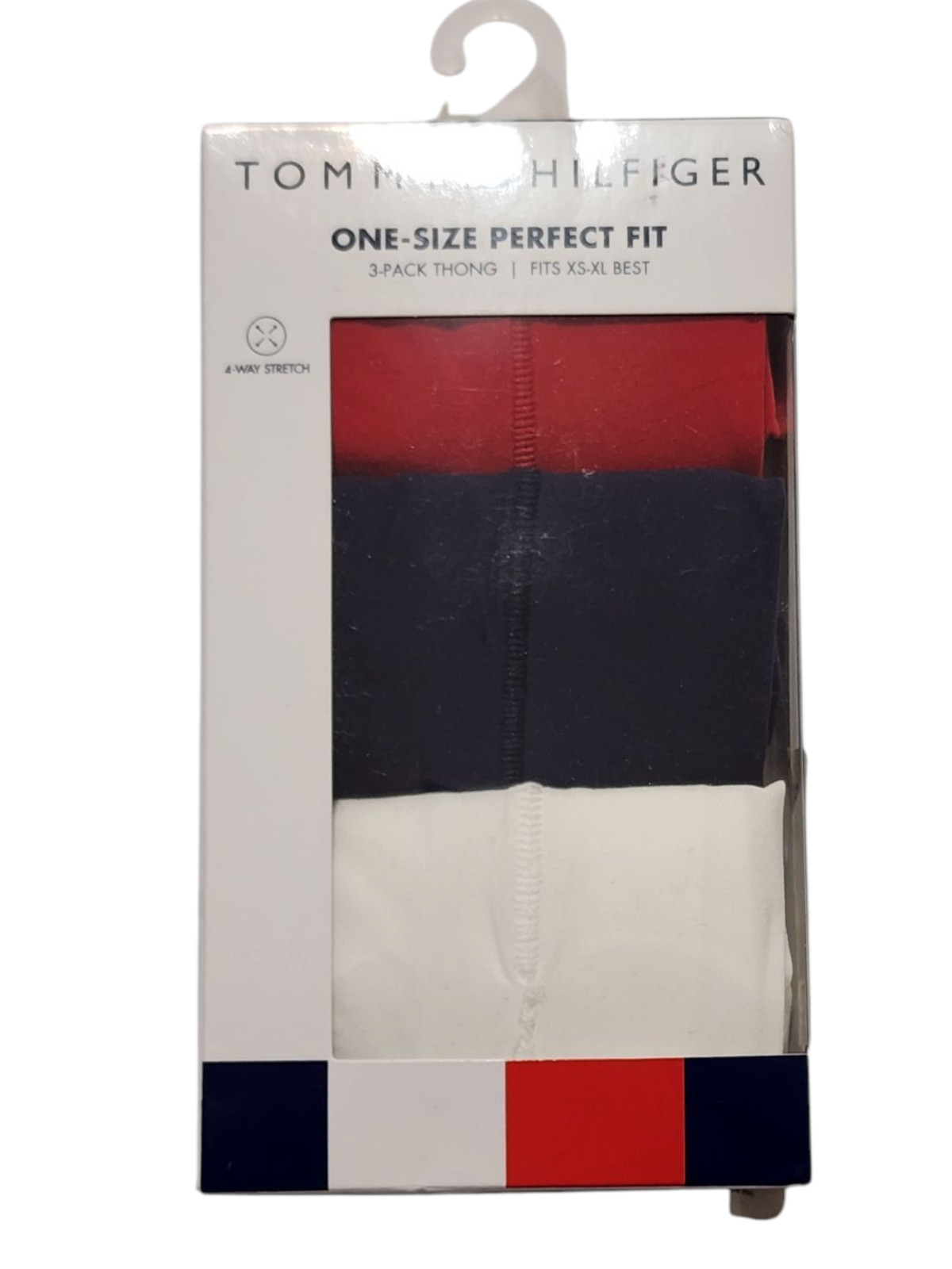 Tommy Hilfiger Womens 3-Pack Thong Panties One Size Fits Most