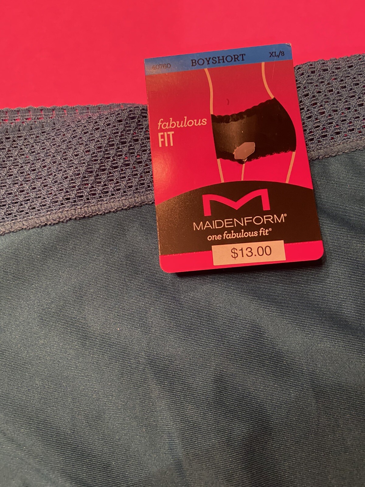NEW! Maidenform Teal BOYSHORT Panties/ X-LARGE/ Size 8