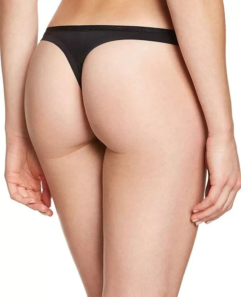 Wonderbra Ultimate Silhouette Thong String XL 16 Black Invisible No VPL W01P2