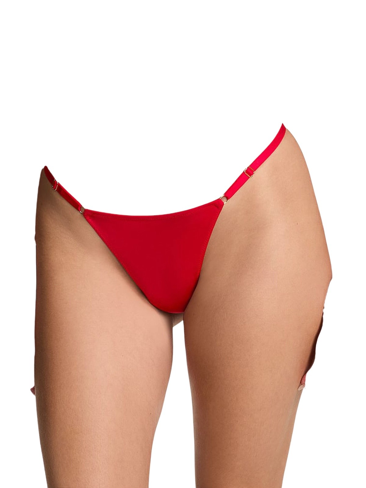 Victoria’s Secret Tied With A Bow V-String Thong Panty Red Medium NWT