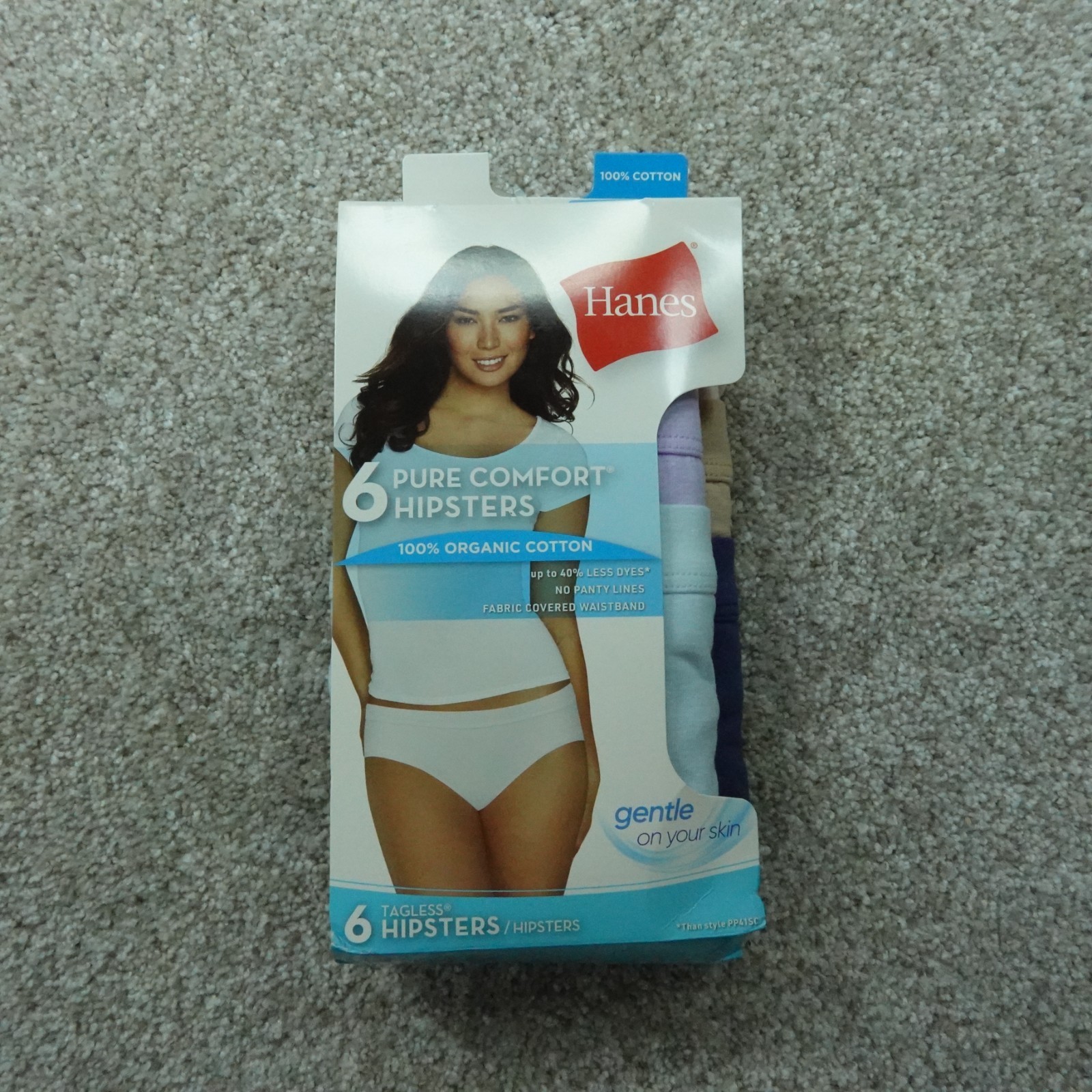 Hanes Underwear Womens 5 Small Hipsters Solid Cotton Pure Comfort 6 Pairs