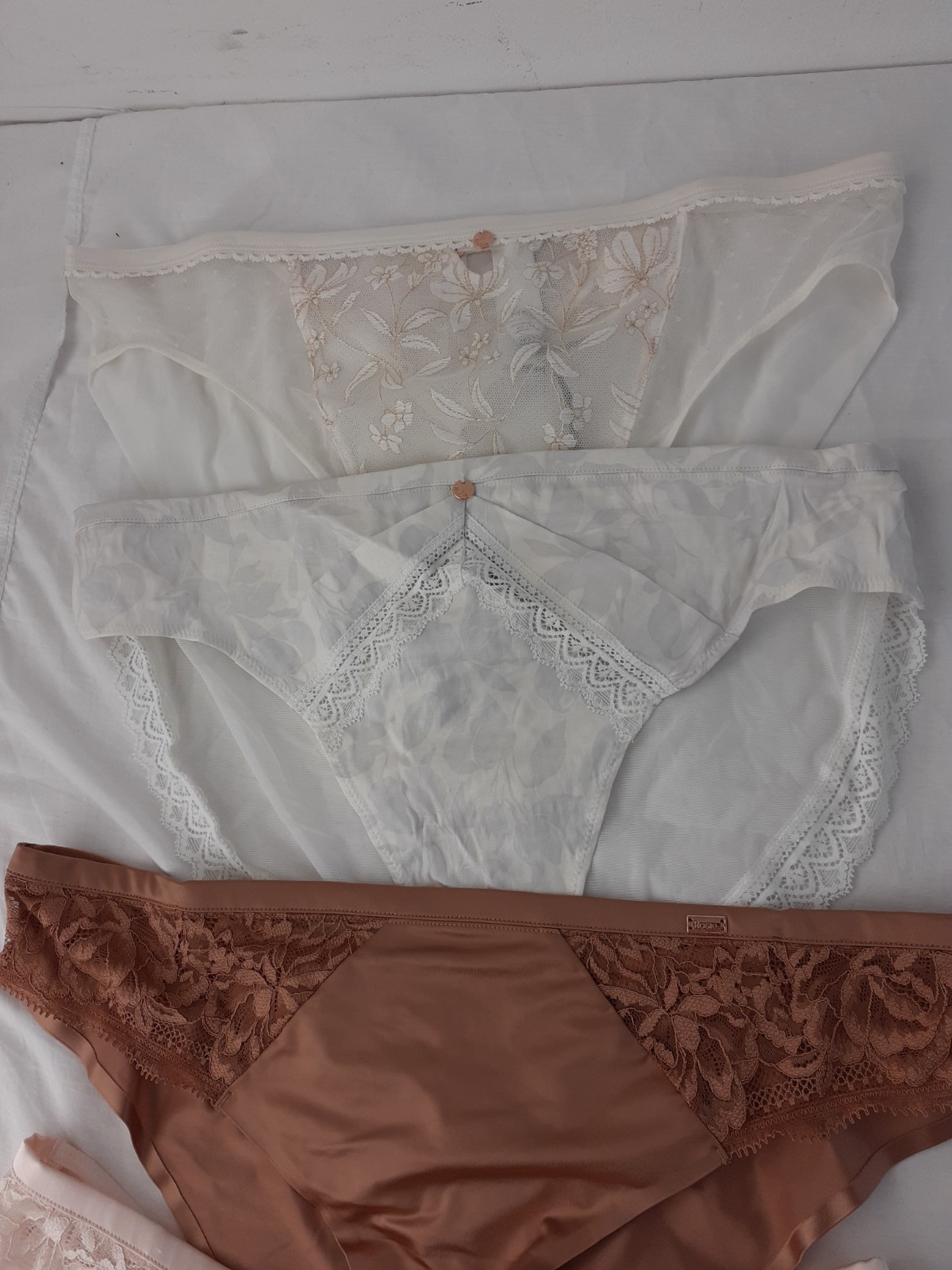 M&S Womens 6pcs Underwear Wireless Bralettes Brazilian Briefs Multi Size 14 NEW