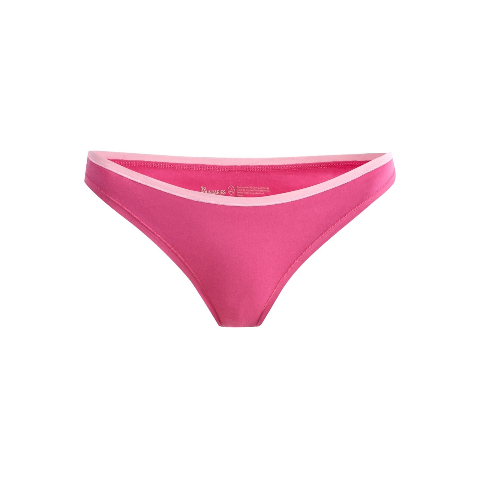 No Boundaries Women’s 5-Pack Cotton Bikini Panties, Assorted Colors Size XS(0/2)